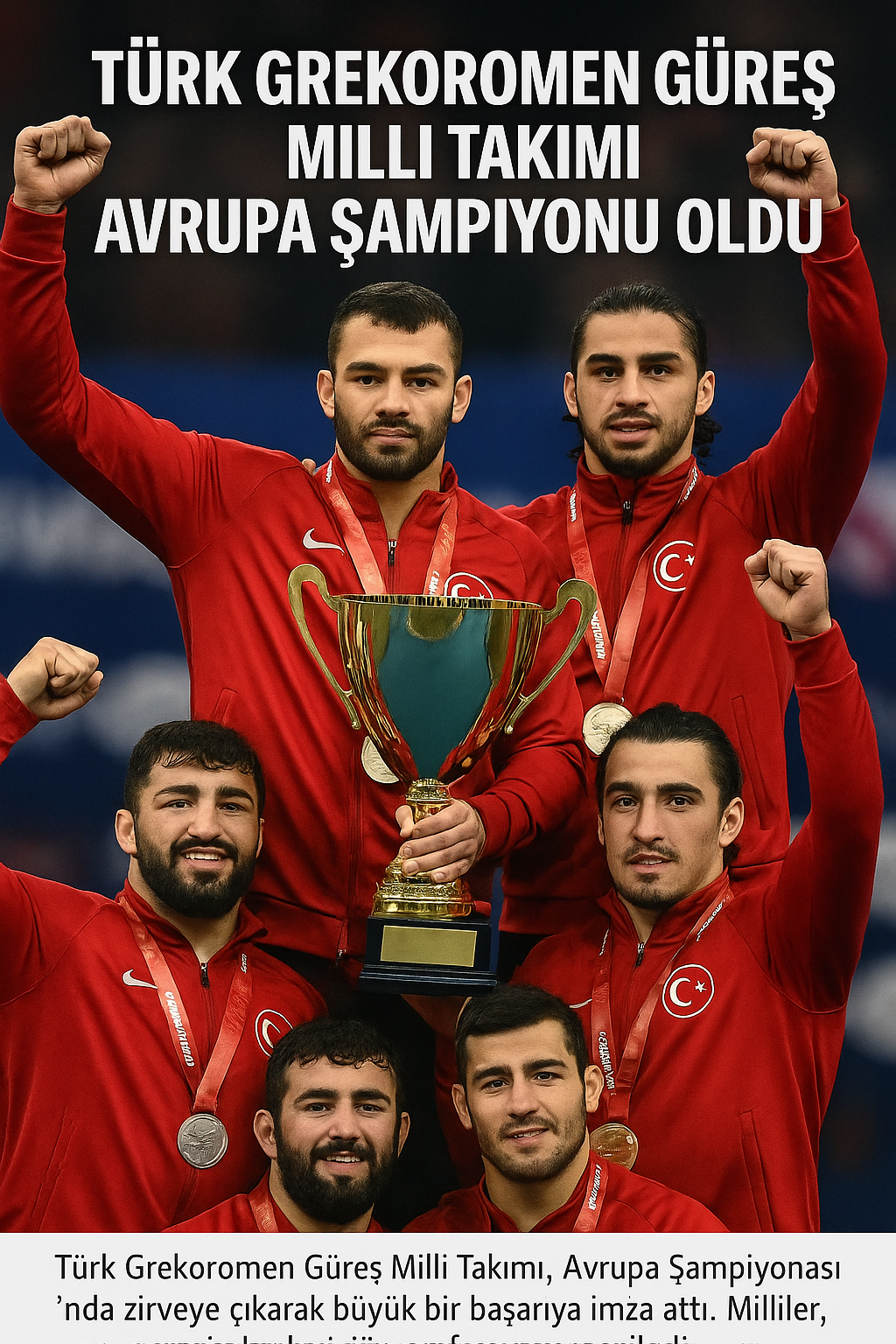 Türk Grekoromen Güreş Milli Takımı Avrupa Şampiyonu Oldu